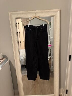 Abercrombie & Fitch Black Tapered Loose High Rise Women's Jeans